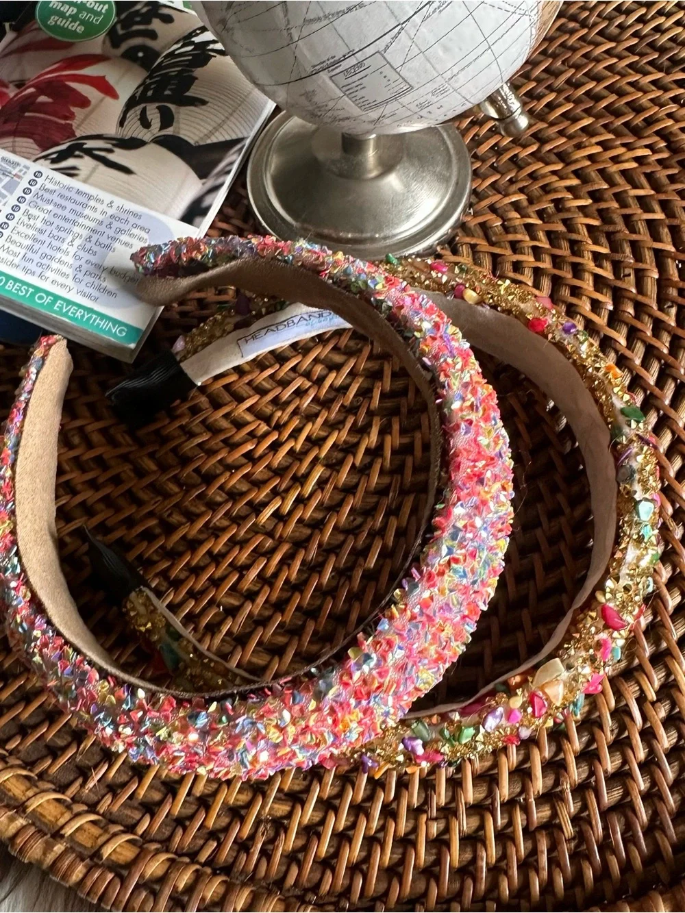 Headbands for Hope Beaded Sequin Glitter Multicolor Headband Set
